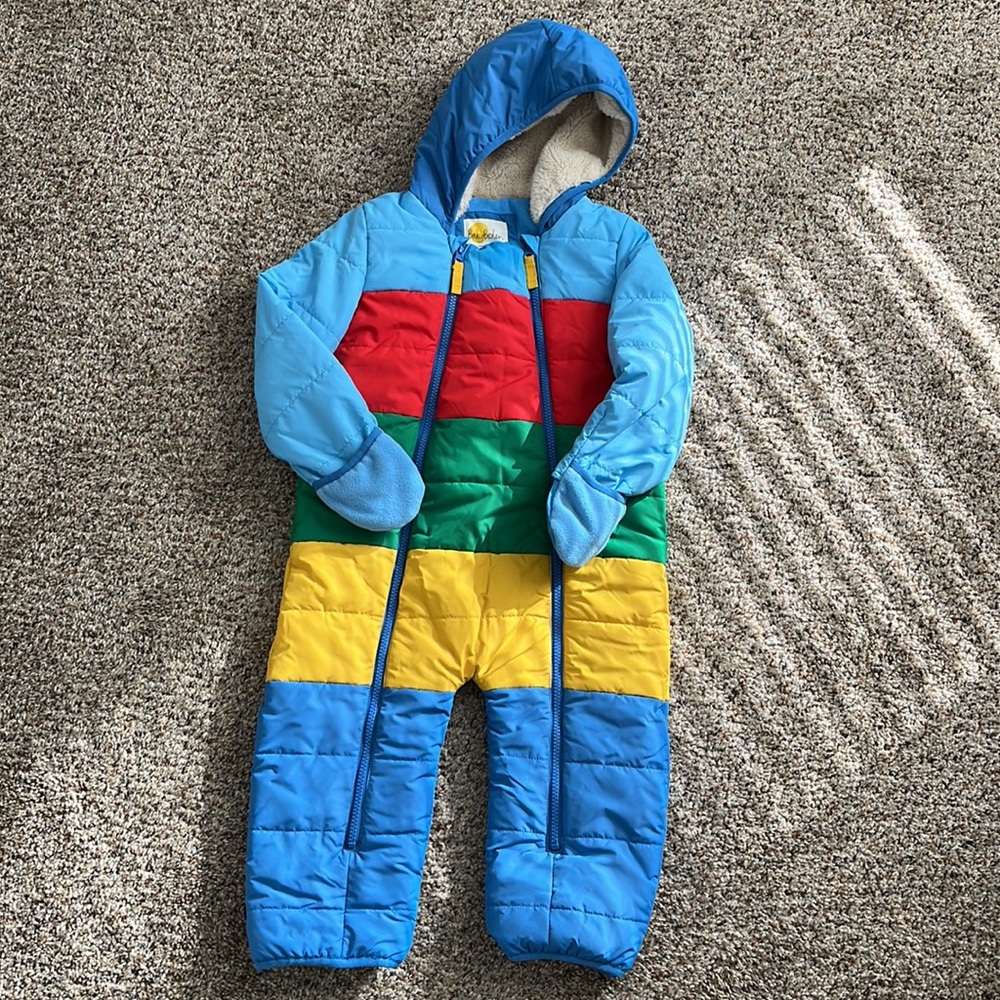 BabyBoden toddler rainbow snowsuit 2T-3T